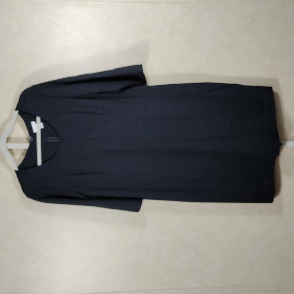 6115 Chico's black ponte knit 3/4 sleeve dress 3 XL NEW